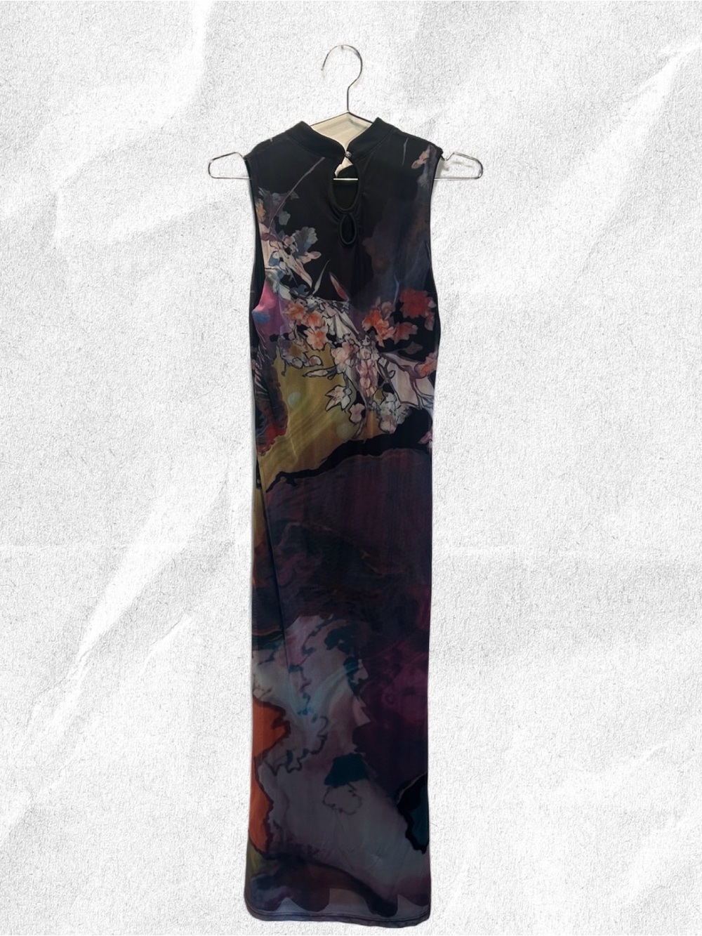 Floral Multicolor Sleeveless Maxi Dress